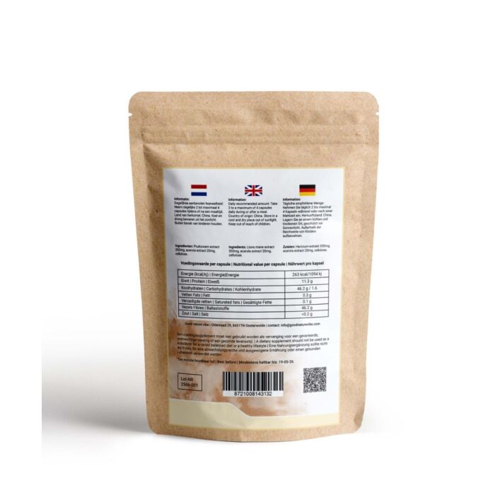 Lions mane Pruikzwam Hericium Erinaceus paddenstoelen extract capsules