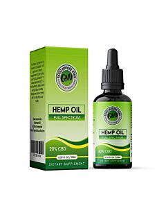 CBD olie full spectrum 20% 10ml cannabidiol hemp olie oil fles + verpakking