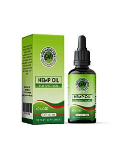 CBD olie full spectrum 40% 10ml cannabidiol hemp olie oil fles + verpakking