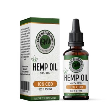 CBD olie 10% cannabidiol Hemp oil BOX en fles