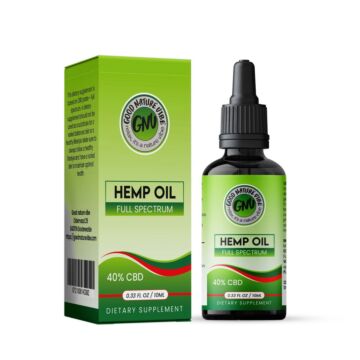 CBD olie full spectrum 40% 10ml cannabidiol hemp olie oil fles + verpakking