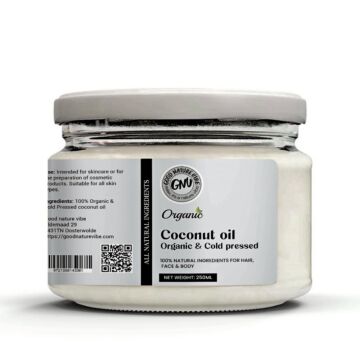 kokosolie 250 ml gezond huid & haar kokosnoot olie koudgeperst